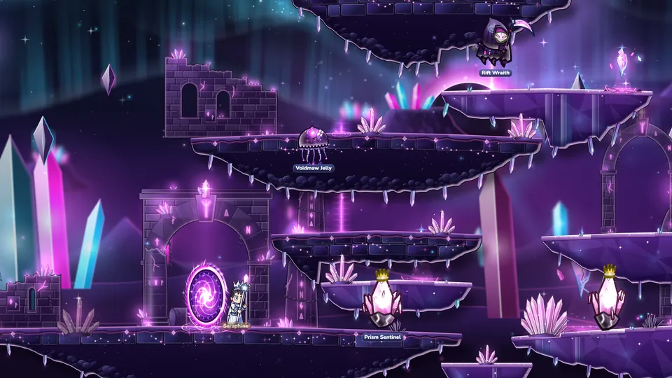 The Aurora Rift, a map in Skyspire & the Starlit Reach